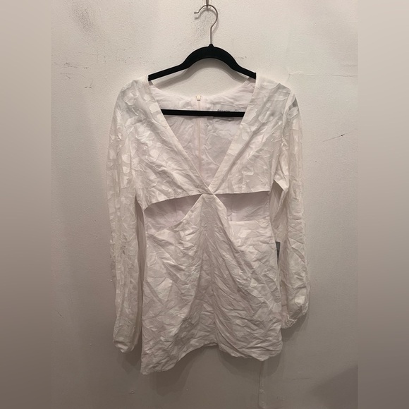 Rumer Giselle Cutout Mini Dress Size M Cotton Revolve NWT - Picture 4 of 6